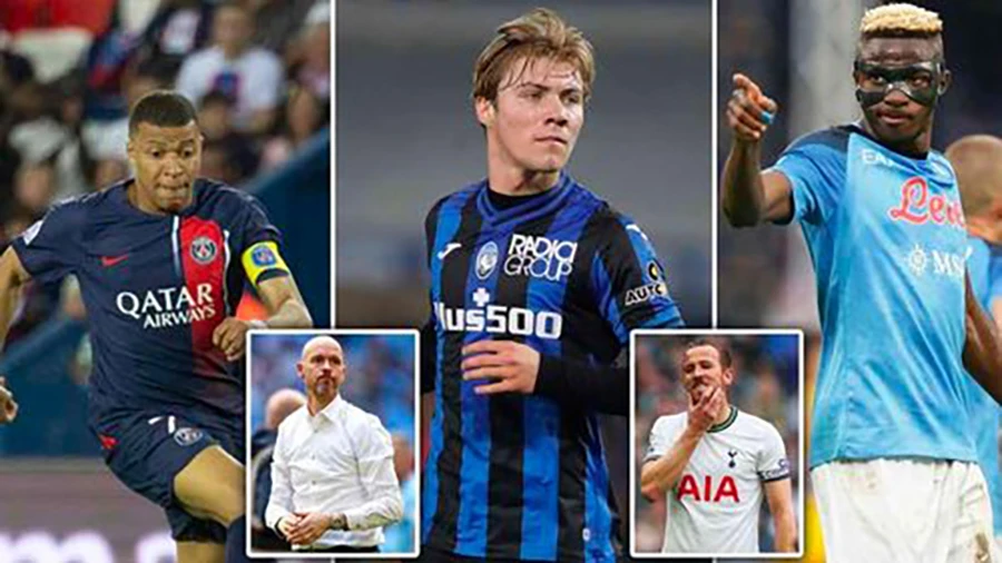 Danh sách 5 mục tiêu của Ten Hag có thể thay thế cho Harry Kane. ẢNH: MIRROR