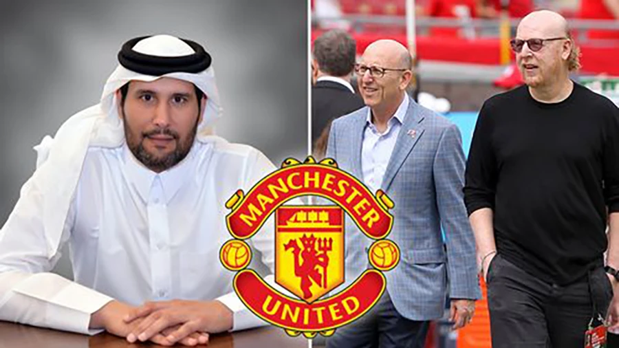 Sheikh Jassim liệu có đang tiến hành cuộc đàm phán độc quyền với nhà Glazer nhằm mua MU? ẢNH: MIRROR Sheikh Jassim liệu có đang tiến hành cuộc đàm phán độc quyền với nhà Glazer nhằm mua MU? ẢNH: MIRROR