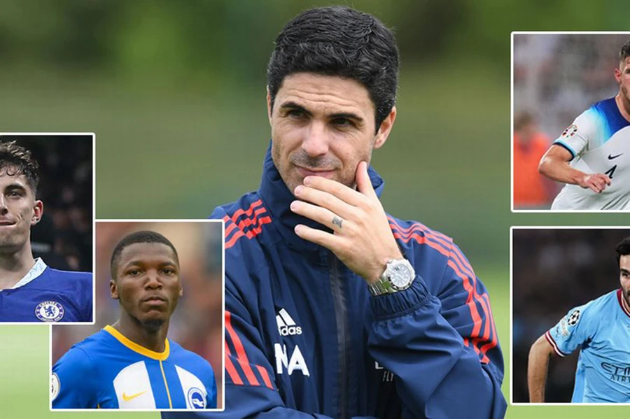 Mikel Arteta đang đặt ra rất nhiều mục tiêu cho Arsenal trên thị trường chuyển nhượng mùa hè. ẢNH: MIRROR