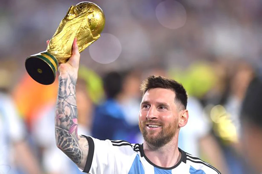 Messi có nhiều kỷ lục ở cấp độ quốc tế hơn Ronaldo. ẢNH: GETTY