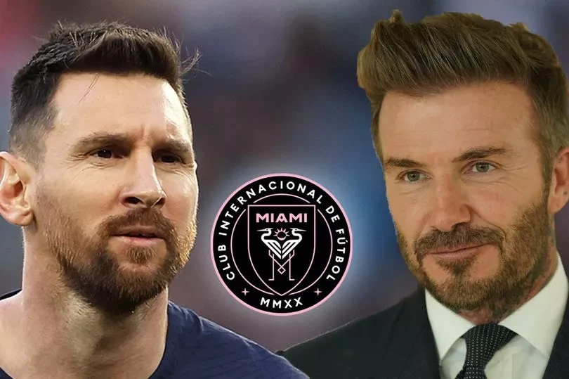 Beckham hoàn toàn không biết Messi đã đồng ý gia nhập Inter Miami cho đến khi nhận được hàng loạt tin nhắn của người hâm mộ. ẢNH: MIRROR