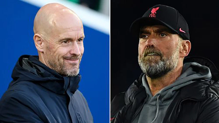 Ten Hag và Klopp có chung một mục tiêu chuyển nhượng. ẢNH: MIRROR