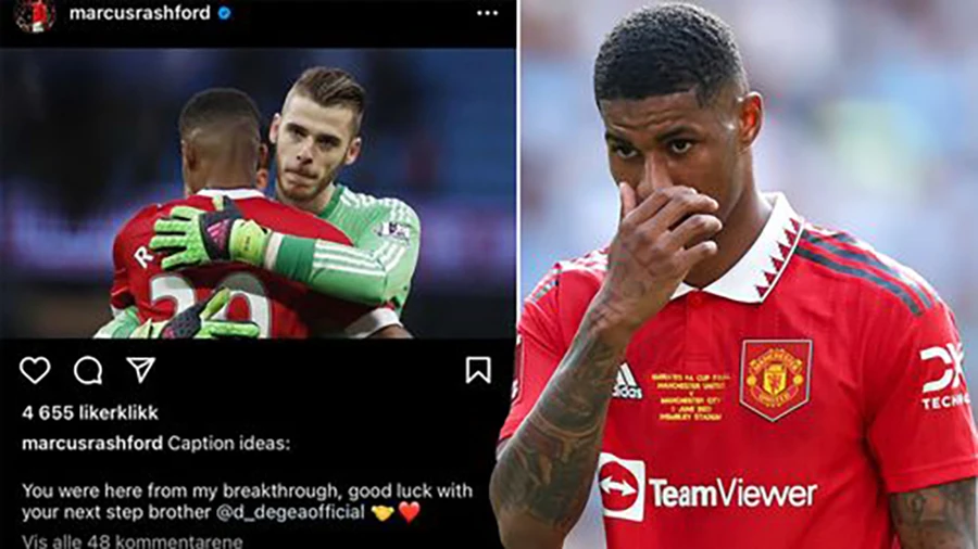 Neville từng cảnh báo các cầu thủ có khả năng "dính phốt" vì để người khác quản lý mạng xã hội của mình và Rashford vừa "dính phốt" đó. ẢNH: MIRROR