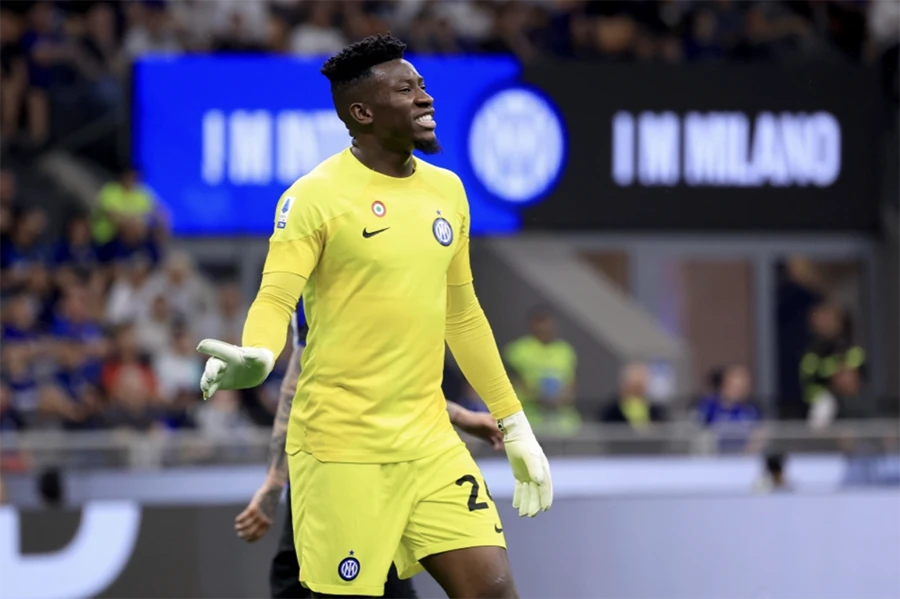 Khả năng chơi chân và triển khai bóng từ phía sau của Onana là rất ấn tượng. ẢNH: GETTY