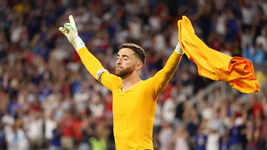 Matt Turner chơi rất hay trong màu áo tuyển Mỹ. ẢNH: GETTY