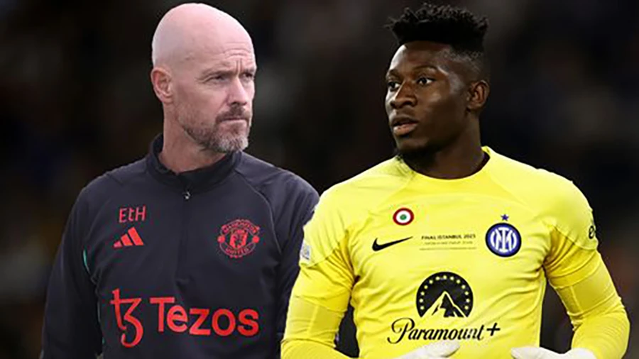 Onana nhiều khả năng là cái tên thứ hai gia nhập đội hình của Erik ten Hag mùa hè này, sau Mason Mount. ẢNH: MIRROR