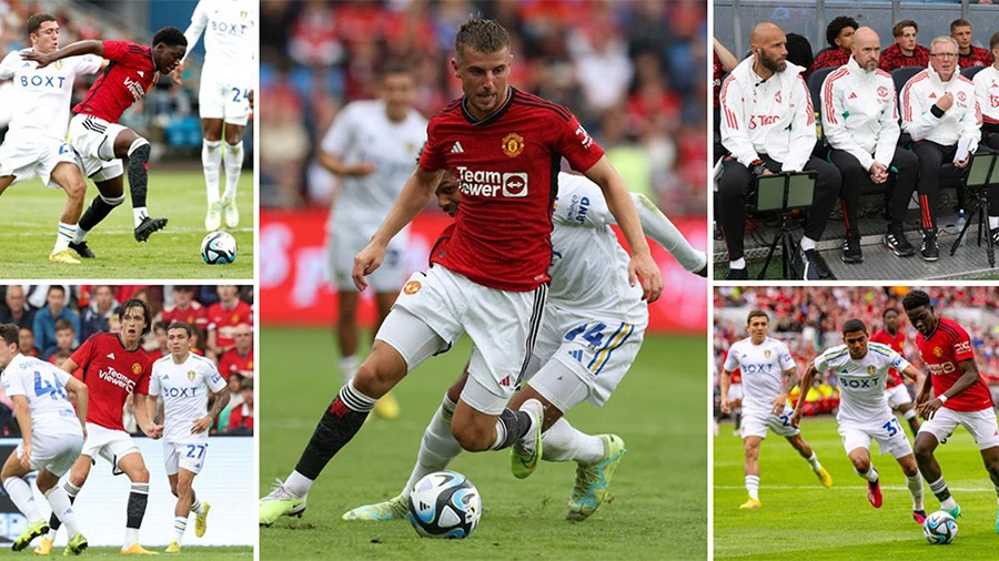 MU có khởi đầu tốt trong giai đoạn tiền mùa giải bằng trận thắng Leeds 2-0. ẢNH: MIRROR