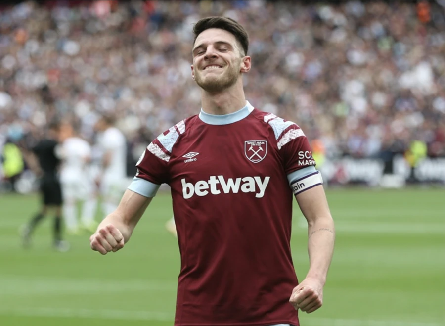 Declan Rice sẽ rời West Ham gia nhập Arsenal chứ không "quay xe" đến MU. ẢNH: GETTY