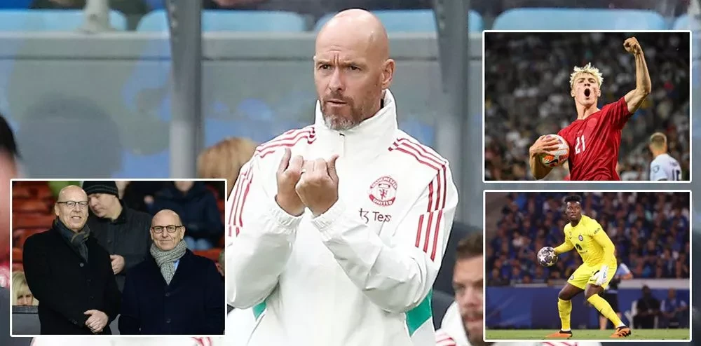 Nhà Glazer cam kết sẽ cung cấp cho Ten Hag số tiền cần thiết để "đi chợ" trên thị trường chuyển nhượng mùa hè. ẢNH: MIRROR