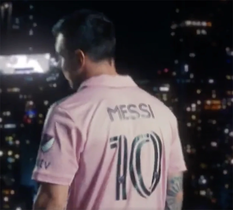 Messi mang áo số 10 tại Inter Miami. ẢNH: INTER MIAMI