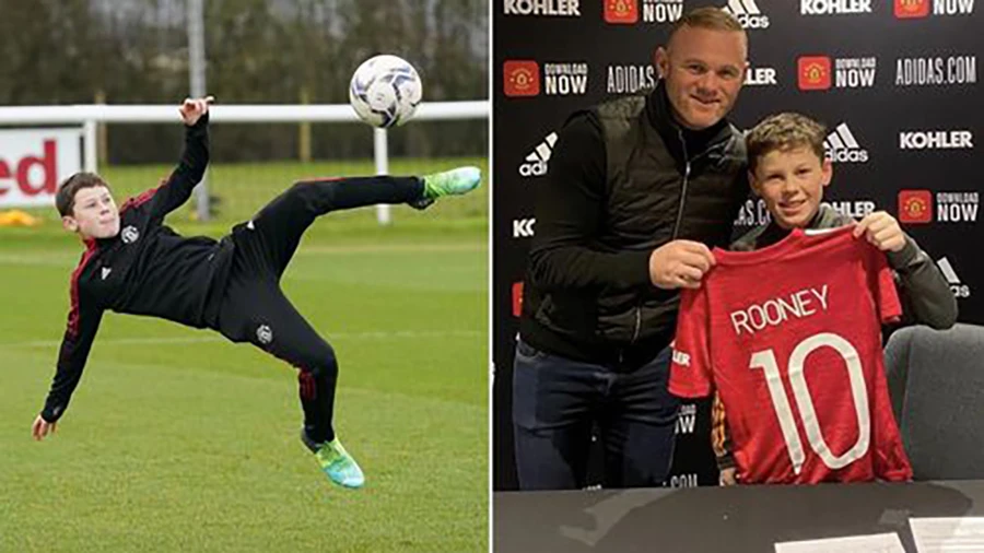 Kai Rooney có tương lai rất tươi sáng nếu tiếp tục quá trình phát triển như thế này. ẢNH: MIRROR