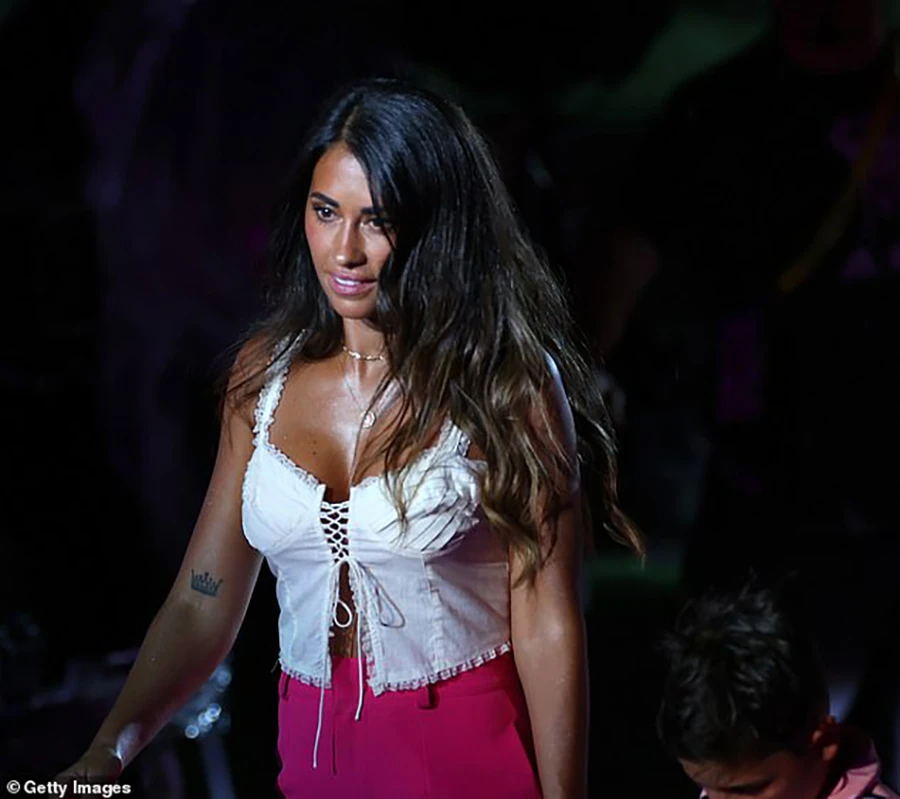 Antonela Roccuzzo, vợ của Messi. ẢNH: GETTY