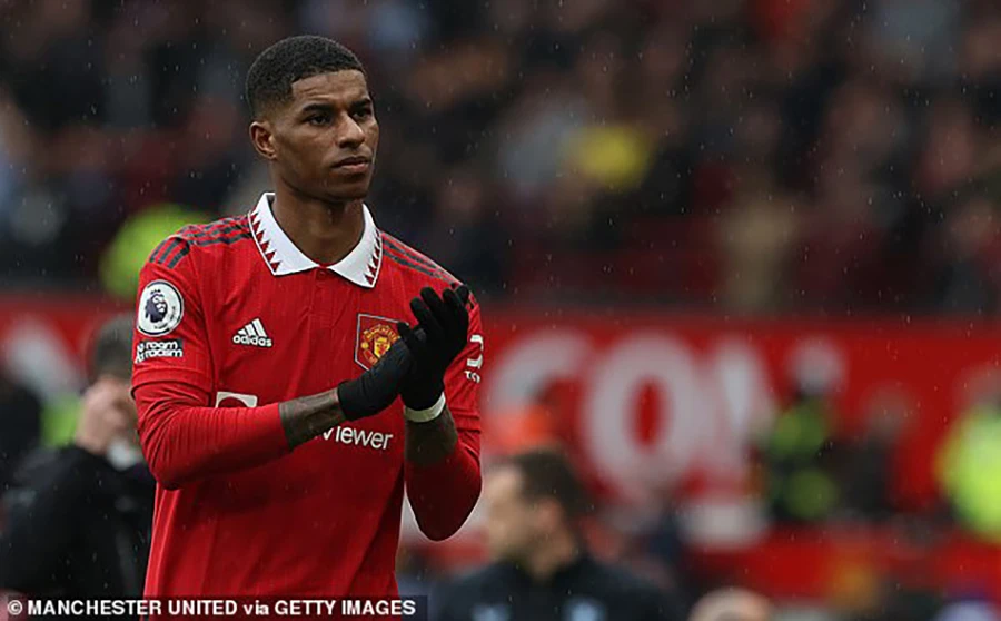 Rashford được xem là cầu thủ mang tính biểu tượng của MU lúc này. ẢNH: GETTY