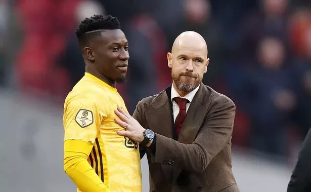 Onana từng là học trò của Ten Hag tại Ajax. ẢNH: GETTY