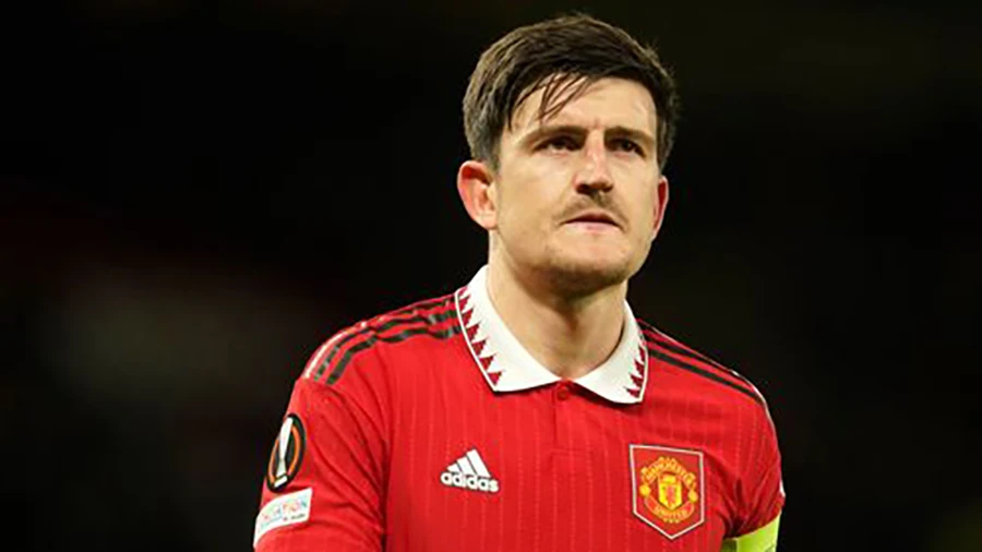 Harry Maguire vừa bị tước băng thủ quân MU và có khả năng lớn phải rời Old Trafford. ẢNH: GETTY
