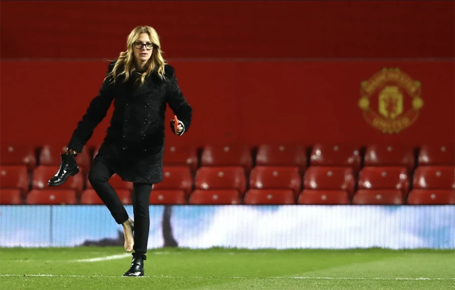 Julia Roberts từng ghé thăm sân Old Trafford. ẢNH: GETTY