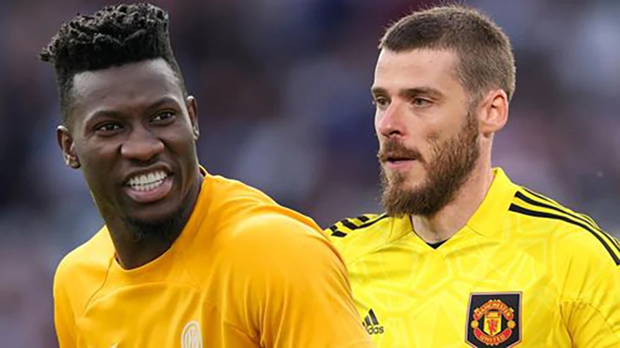 Ten Hag đã loại bỏ De Gea và thay thế bằng Onana ở MU. ẢNH: MIRROR