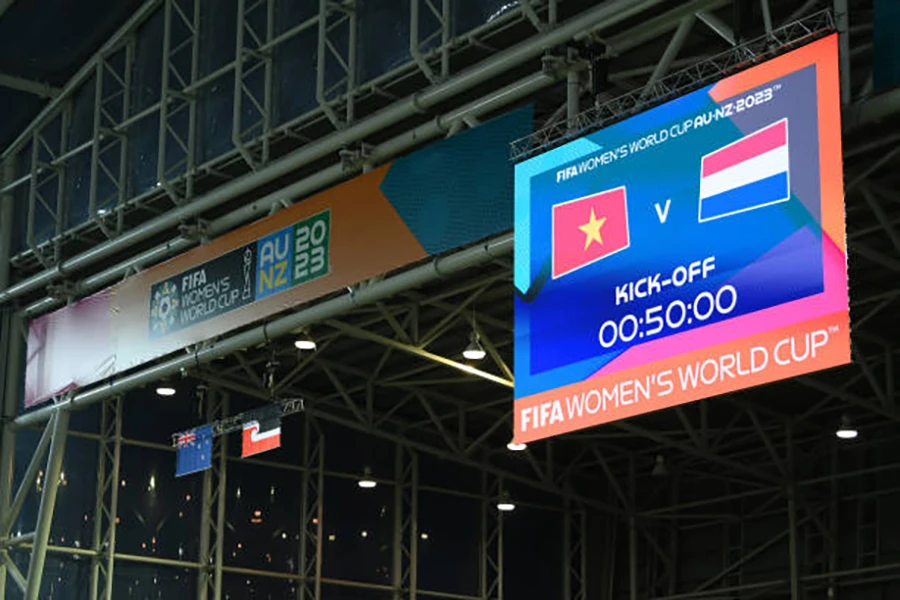 Sân Forsyth Barr đã sẵn sàng cho trận đấu cuối cùng của tuyển nữ Việt Nam tại World Cup 2023. ẢNH: GETTY