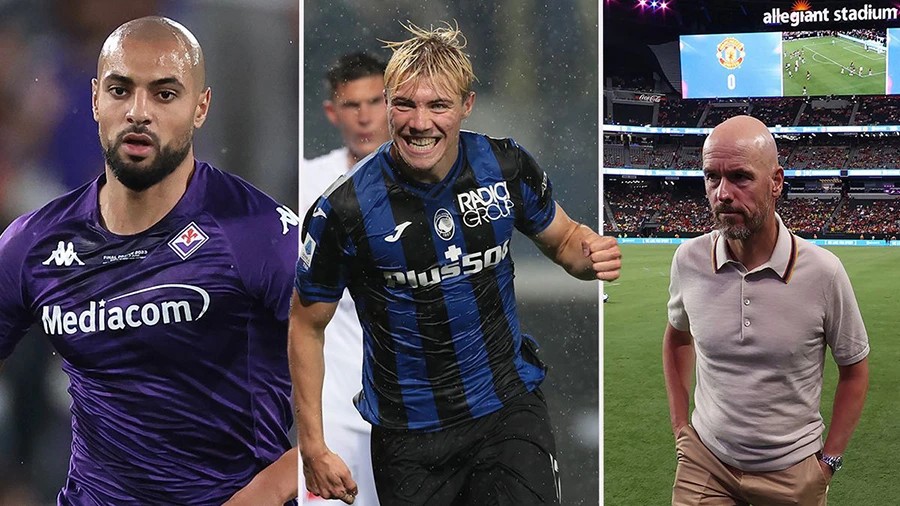 Ten Hag vẫn tất bật trên thị trường chuyển nhượng mùa hè. ẢNH: MIRROR