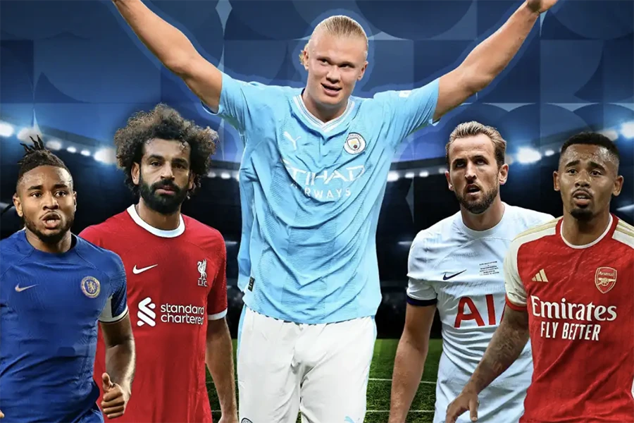 Khó có tiền đạo nào ở Premier League cạnh tranh được với Haaland. ẢNH: SUN SPORTS