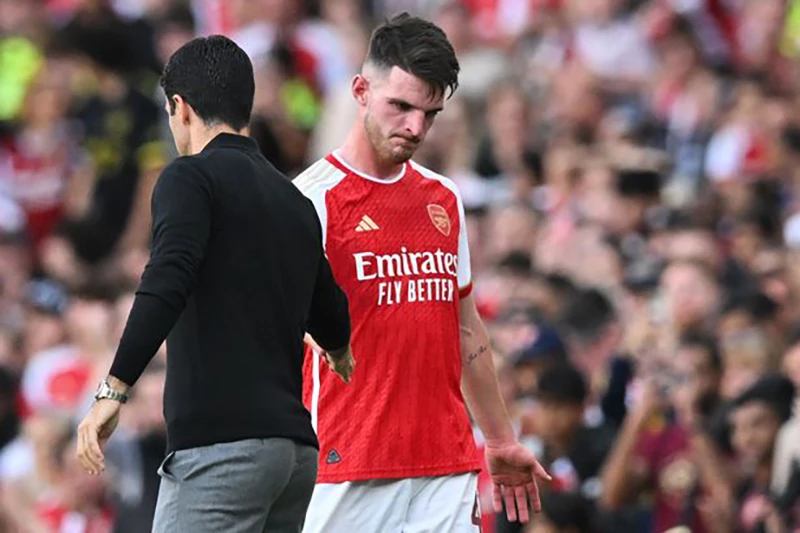 Arsenal đầu tư 105 triệu bảng Anh mua Declan Rice với tham vọng truất ngôi vương của Man City. ẢNH: GETTY