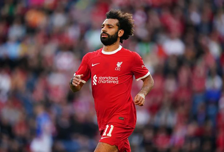 Liverpool vẫn phải trông chờ vào sự tỏa sáng của Salah. ẢNH: GETTY