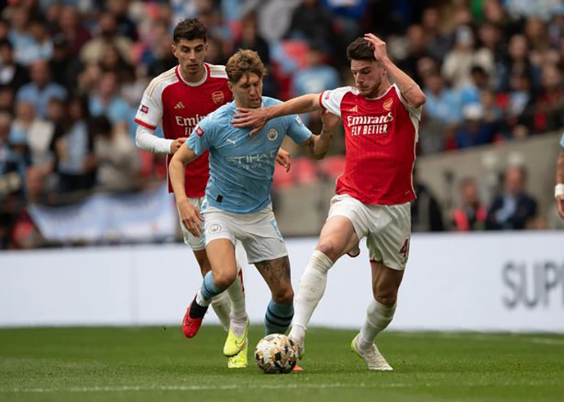 Trận tranh siêu cúp nước Anh giữa Arsenal và Man City. ẢNH: GETTY