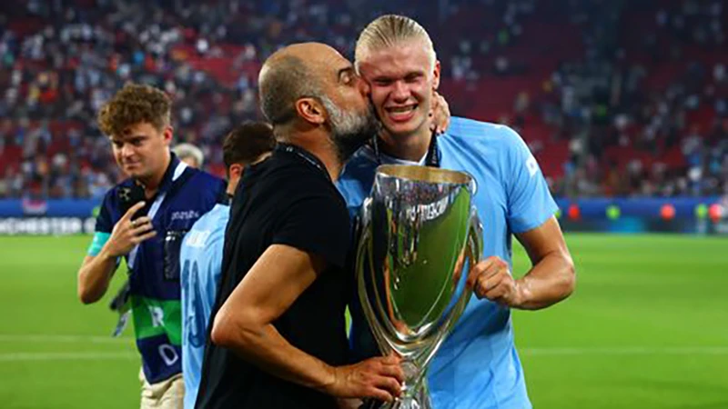 Pep Guardiola giành rất nhiều vinh quang cùng Man City. ẢNH: GETTY