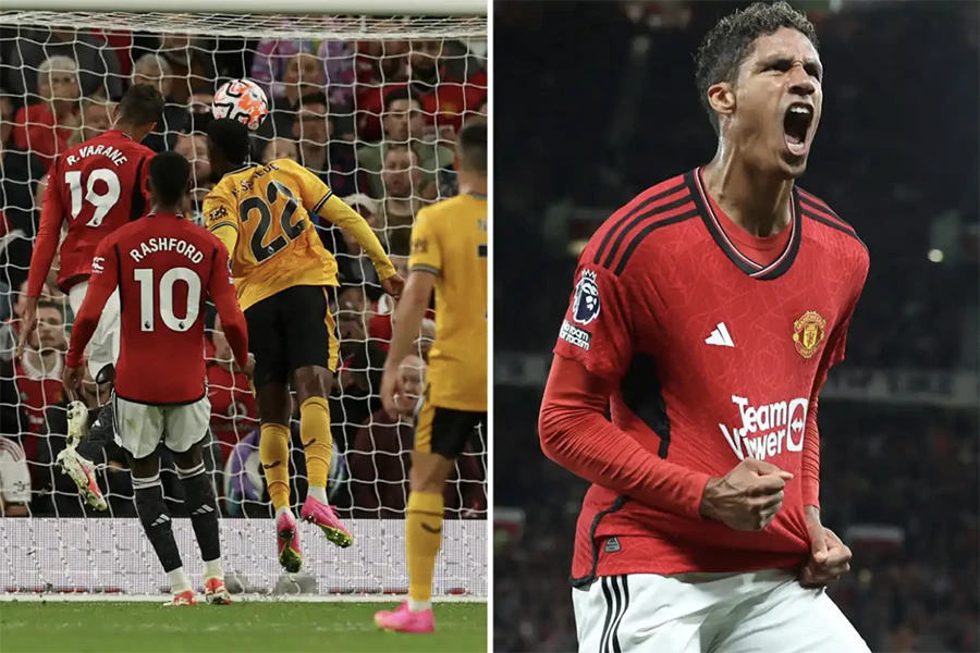 Trung vệ Raphael Varane là cầu thủ duy nhất của MU ghi bàn trong 1 trận đấu chính thức ở mùa giải mới. ẢNH: SUN SPORTS