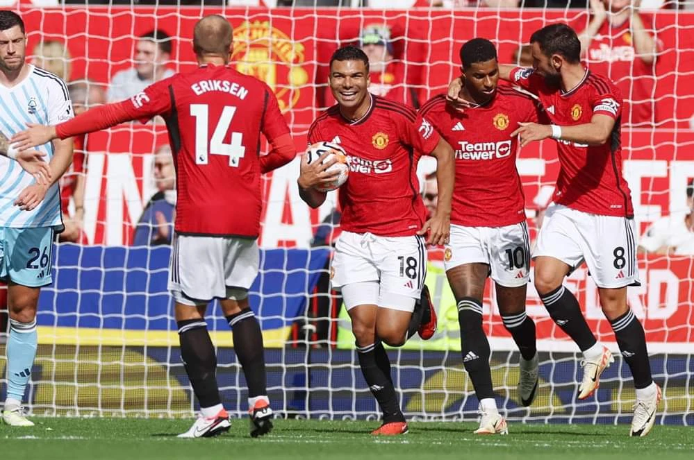 Casemiro tỏa sáng với cú đúp, góp công lớn giúp MU có màn lội ngược dòng ngoạn mục. Ảnh: Getty