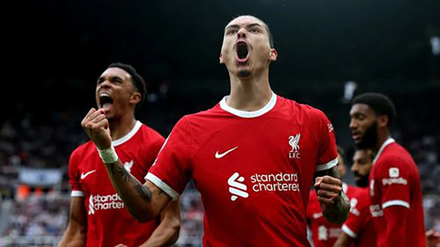 Nunez lập cú đúp giải cứu Liverpool. ẢNH: GETTY