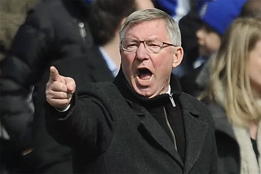 Sir Alex Ferguson nổi tiếng nóng tính. ẢNH: GETTY
