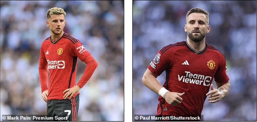MU mất liền 3 trụ cột ở đội 1 gồm Raphael Varane, Mason Mount và Luke Shaw. ẢNH: GETTY, PREMIUM SPORTS, SHUTTERSTOCK