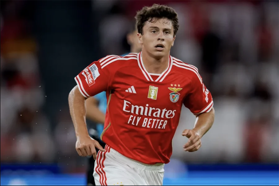 Joao Neves được xem là thần đồng mới của bóng đá Bồ Đào Nha. ẢNH: GETTY