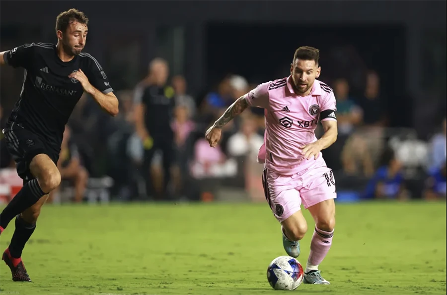 Messi thi đấu trọn trận gặp Nashville. ẢNH: GETTY