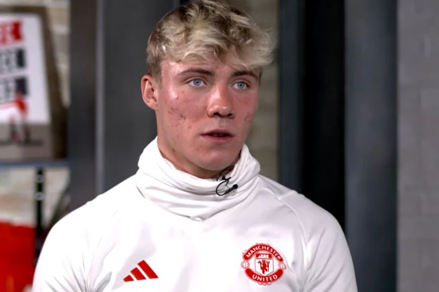 Hojlund hi vọng sẽ viết nên lịch sử cho riêng mình tại MU. ẢNH: MAN UTD