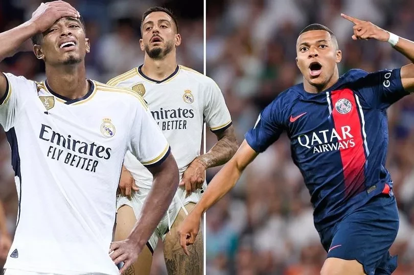 Real Madrid cần Mbappe để thay Joselu và giải phóng nhiệm vụ ghi bàn cho Bellingham. ẢNH: MIRROR