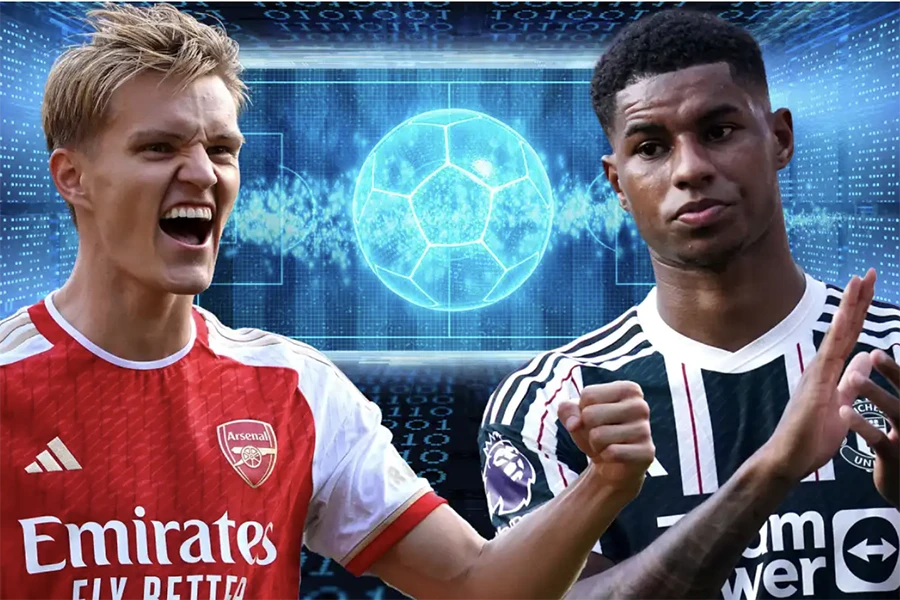 Siêu máy tính dự đoán Arsenal và MU không vô địch Premier League nhưng vẫn nằm trong Top 4. ẢNH: SUN SPORTS