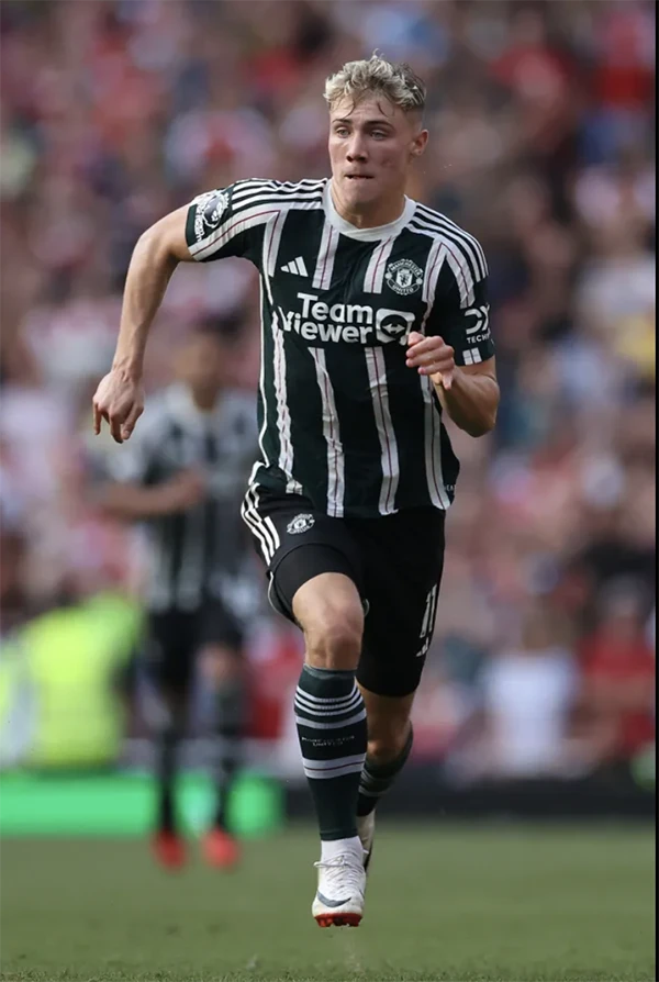 Rasmus Hojlund là bản hợp đồng đắt giá nhất của MU mùa hè năm nay. ẢNH: GETTY