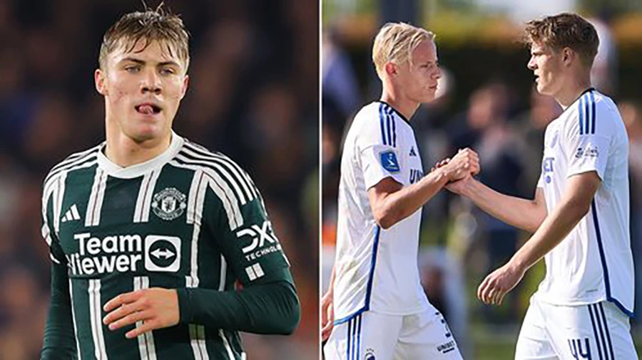 hojlund, champions league