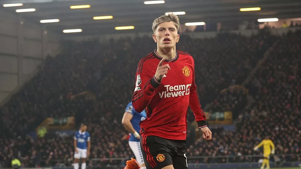 Garnacho là một trong những tài năng trẻ thú vị của MU. ẢNH: GETTY