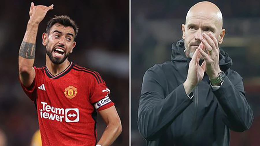 Bruno Fernandes và Ten Hag cùng nói về nỗi sợ hãi của Manchester United