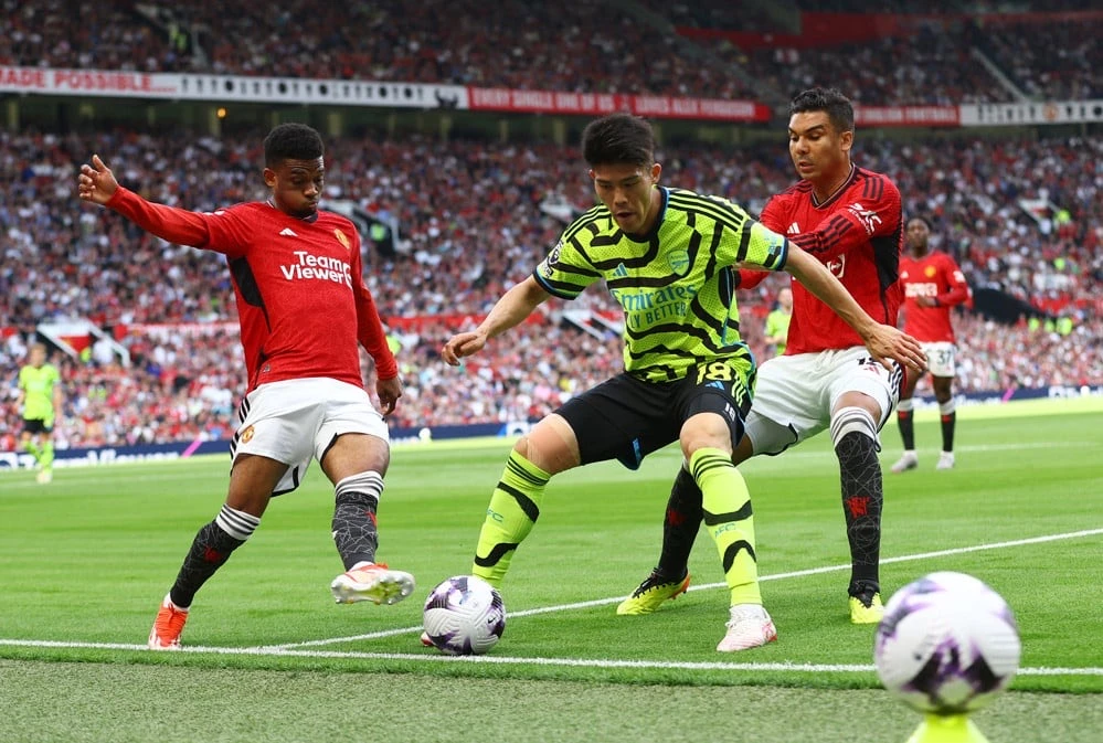 MU bất lực trong việc tìm đến khung thành của Arsenal. Ảnh: Getty