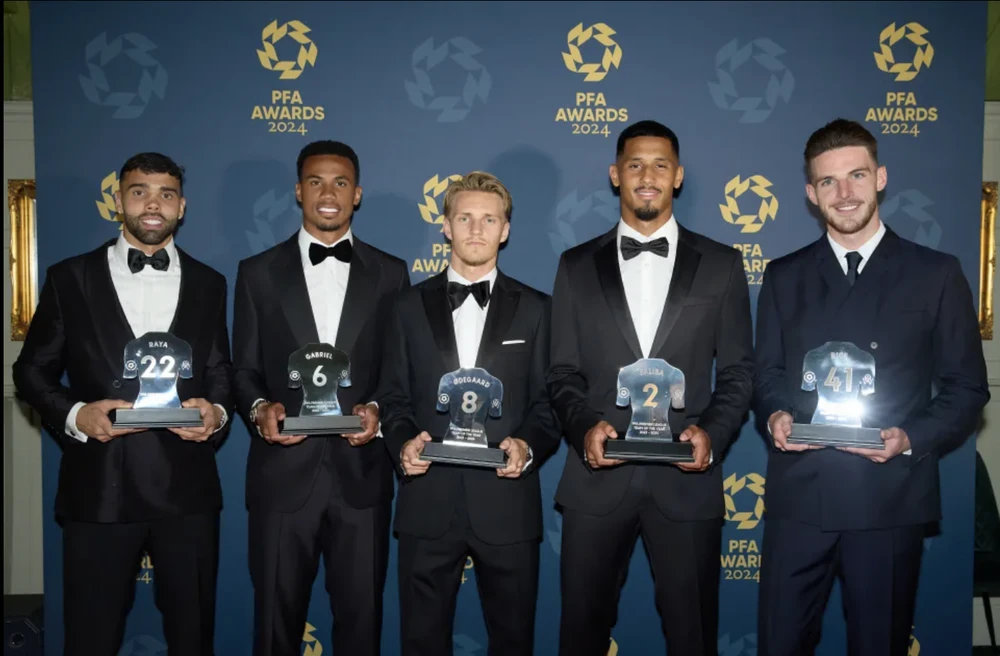 arsenal,đội hình tiêu biểu Premier League