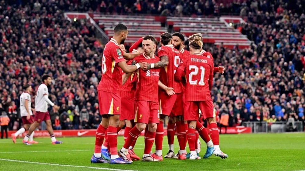 Liverpool lên đỉnh Premier League