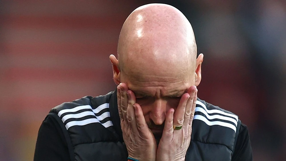 Ten Hag hoàn toàn suy sụp,MU,Ten Hag