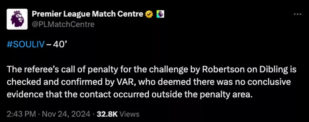 Premier League giải thích về quả phạt đền gây tranh cãi