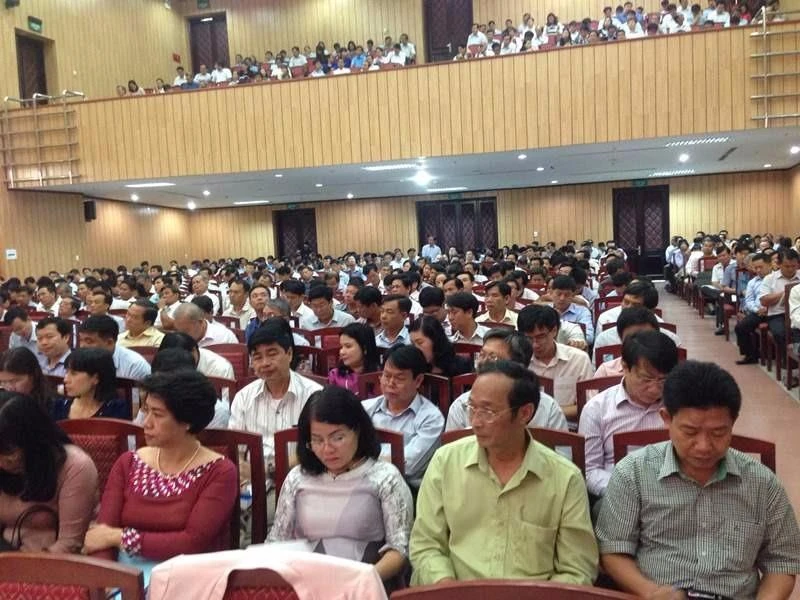 Hội nghị thu hút hàng trăm đại biểu từ các Sở LĐ-TB&XH, các trường CĐ, trung cấp các tỉnh thành phía Nam t