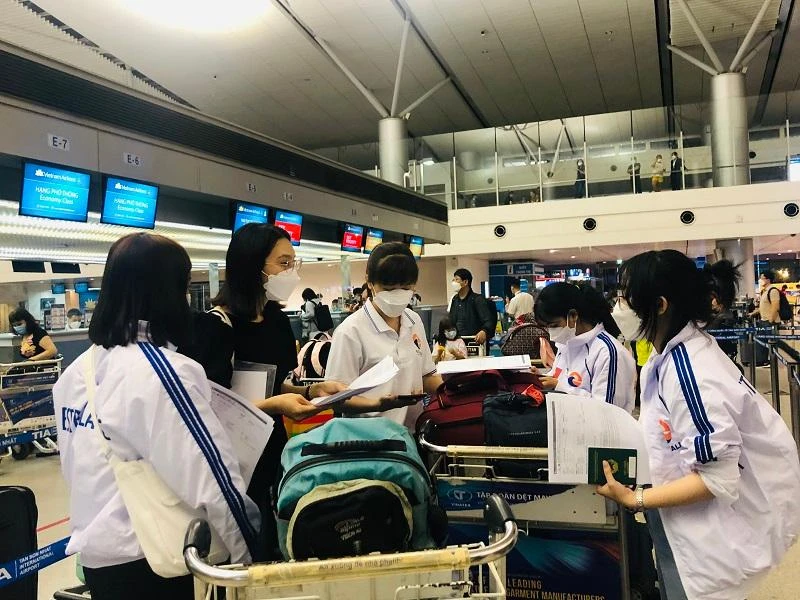 Thực tập sinh xuất ngoại sang Nhật làm việc. Ảnh: P.ĐIỀN