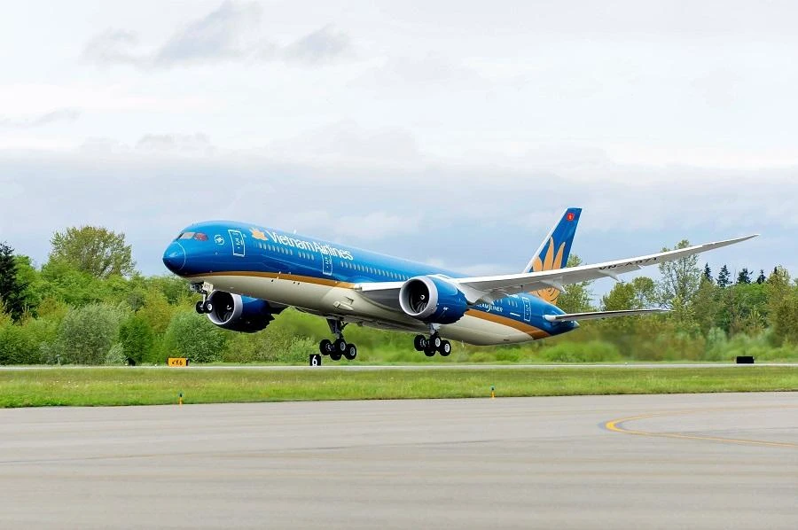 Hiện Vietnam Airlines khai thác 3 chuyến/tuần trên đường bay Hà Nội-London Heathrow. Ảnh: PLO